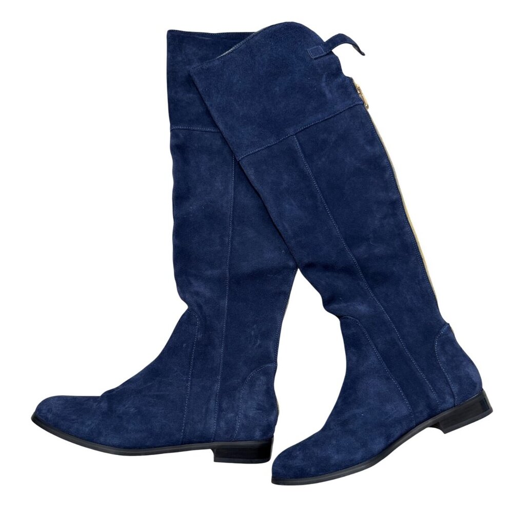 Charles by Charles David Suede womens Reed flat boots 90s western sz 7.5‎